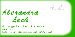 alexandra lech business card